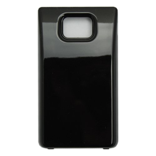 High Capacity Extended Battery + Black Cover Door For Samsung Galaxy S2 II i9100