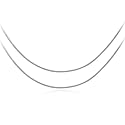 Sterling Silver 16" and 18" Snake Chain Necklace Set of Two
