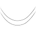 Sterling Silver 16" and 18" Snake Chain Necklace Set of Two