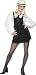 Sexy Schoolgirl Fancy Dress Costume (adult size 10-12)