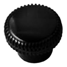 Davies Thermoset Scalloped Utility Knob, Knurled Rim, Threaded Hole, #10-32 Thread Size X 5/16" Thread Length, 1" Diameter (Pack of 10)