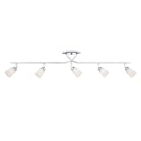 Quoizel QTR10085C Quoizel 5-Light Track Swivel Lamp, Polished Chrome