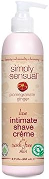 Simply Sensual Shave Cream - 8oz- Pomegranate Ginger