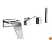 Artos F202-2BN Quarto 4 Hole Deck Mount Tub Filler, Brushed Nickel