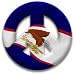 Peace Sign Magnet of American Samoa by MEYOTO
