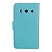 kwmobile Elegant synthetic leather case for the Huawei Ascend Y300 with magnetic fastener and stand function in light blue