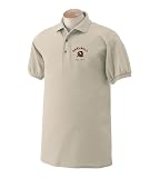 Personalized custom embroidered baseball design on polo shirt