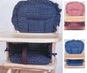 Wooden High Chair Pad - Red Gingham