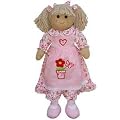 Handmade Rag Doll With Flowerpot Dress