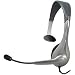 Silver Monaural Headset/mic