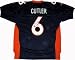 Jay Cutler Autographed/Hand Signed Denver Broncos Reebok Authentic Jersey