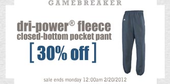 Dri-Power® Fleece Closed Bottom Pants