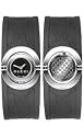 GUCCI Women's 112 Twirl Collection Black Rubber Bangle Watch #YA112518