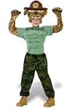 Sound Off, 1, 2, 3, 4- Proud and Adorable in this Deluxe Plush United States Marine Corps Mascot Costume for Children