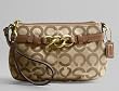 Coach Brooke Signature Capacity Wristlet Case Bag 43105 Khaki Saddle