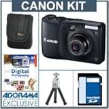 Canon Powershot A1200 Digital Camera Kit - Black - with 8GB SD Memory Card, ....