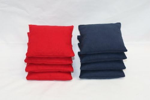 Blackhole Cornhole All-Weather Bags (Set of 8) Black and Red