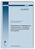 Produkt-Bild: Bohrverfahren zur Einbringung von Erdw&auml;rmesonden - Entwicklung technischer und wirtschaftlicher Planungshilfen. Abschlussbericht