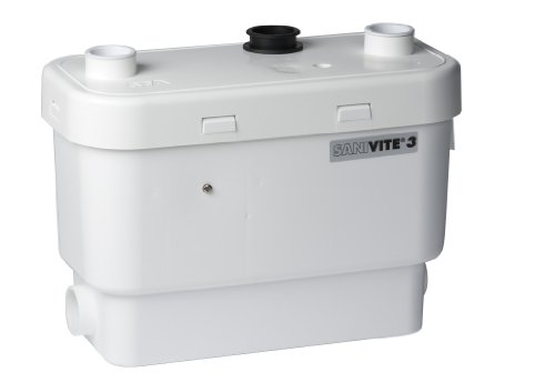 Saniflo 008 SANIVITE Gray Heavy Duty Water Pump, White