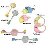 Puppy Luv Dog Toys - 3 1/2 X 14 PUPPY LUV BLUE BLOCK W/ ROPE
