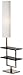 Space Saver Ebony and Brushed Nickel Two Shelf Floor Lamp