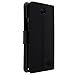 Okeler Fashion PU Leather Wallet Magnetic Flip Case Cover for Lenovo A820 A820T Black with Free Pen