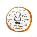 Sheepworld 40513 Kissen - Ohne Mama ist alles doof, Baumwollkissen