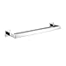 Leyden Chrome Double Towel Bar, Bathroom Polished Silver Towel Holder, Modern Square Wall Mounted Towel Double Rack Rod Bathroom Accessories