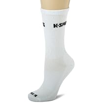 K-SWISS Women's Crew-Cut Running Socks