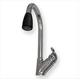 Rainforest Single Hole or Single Lever Kitchen Faucet Finish: Chrome/Black head