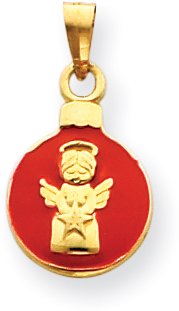 Guardian Angel Charm, 14K Yellow Gold