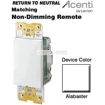 Leviton AC0SR-1LW Acenti 120-Volt AC Matching Remote to ACS15-1L Switch for 3-Way or up to... by Leviton