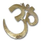 Brass Om Plaque