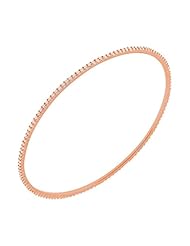 1.92 ct. tw Round Diamond Bangle Bracelet in Prong Setting - G-H SI2 - 14 Kt. Rose Gold