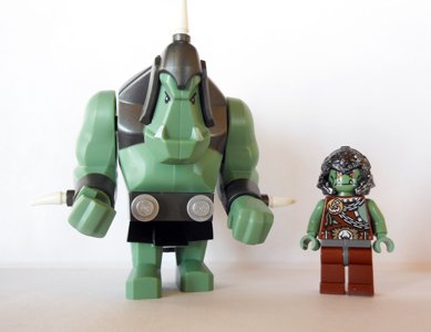 LEGO Troll Warrior and Sand Green Troll Mini-figure