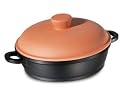 Berndes Terra Cotta 13-Inch Sauteuse Pan with Clay Lid
