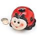 Mini Ladybug Shaped Ceramic Piggy Bank Home Decor