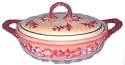 Fall Leaf thanksgiving CASSEROLE covered SERVING DISH