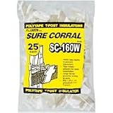 Polytape T-Post Insulator, White