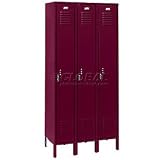 read full review Penco Vanguard Locker Pull Latch Single 12x12x72 3 Doors Unassembled Burgundy