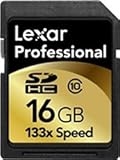 Lexar Professional 16GB SDHC 133x Class 10 Flash Memory Card