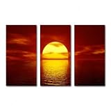 FANTASTIC SUNSET 120x80cm TRIPTYCHON