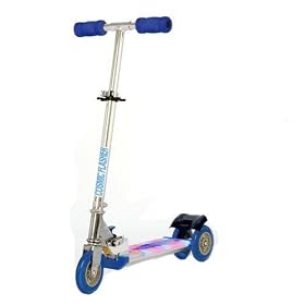 Ozbozz SV5964 Blue Cosmic Light Flashing Deck Scooter