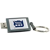 Centon DataStick Keychain MLB Detroit Tigers Edition - USB flash drive - 4 GB - Hi-Speed USB - silver