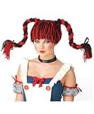 California Costumes Rag Doll Wig, Red/Black, One Size Picture