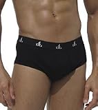 DT Underwear All Black Asymetric Square Cut Brief DT182