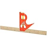 Kapro 321-12 Combination Square with Zinc Head & Stainless Steel Blade, 12" Length