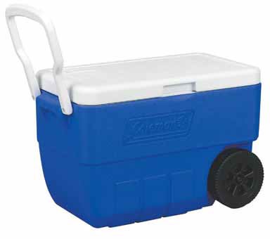 Coleman 50-Quart Wheeled Cooler (Blue)