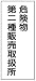 危険物標識 K15(B) 危険物第二種販売取扱所 鉄板製 600×300mm