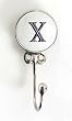 Monogram Ceramic Wall and Jewelry Hook - X Monogram Ceramic Wall and Jewelry Hook - X